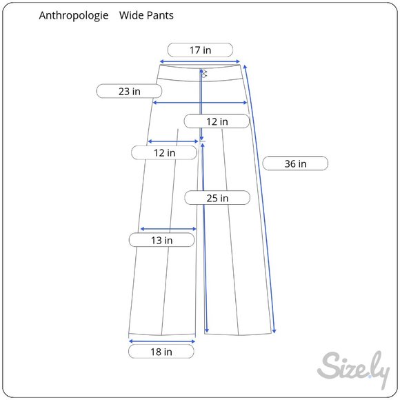 Saturday Sunday Anthropologie Wide Leg Cropped Pants Size Large - Picture 11 of 11
